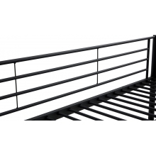Łóżko piętrowe metalowe Bunky 90x200 czarne Halmar - Kup online!