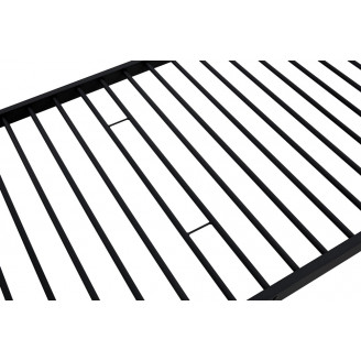 Łóżko piętrowe metalowe Bunky 90x200 czarne Halmar - Kup online!