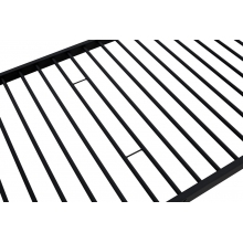 Łóżko piętrowe metalowe Bunky 90x200 czarne Halmar - Kup online!