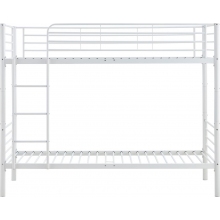 Łóżko piętrowe metalowe Bunky 90x200 Halmar - Białe, Solidne