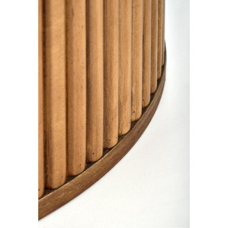 Stół Okrągły Bruno 120cm Halmar | Biały Marmur, Orzech