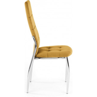 Krzesło welurowe K416 Halmar | Musztardowe | Nowoczesny Design
