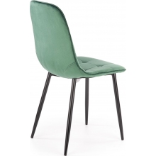 Krzesło welurowe pikowane ciemno zielone K417 Halmar | Elegancki design
