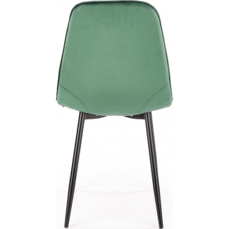 Krzesło welurowe pikowane ciemno zielone K417 Halmar | Elegancki design