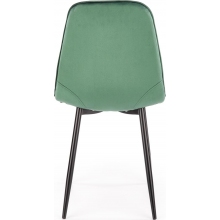 Krzesło welurowe pikowane ciemno zielone K417 Halmar | Elegancki design