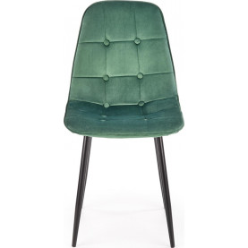 Krzesło welurowe pikowane ciemno zielone K417 Halmar | Elegancki design 2