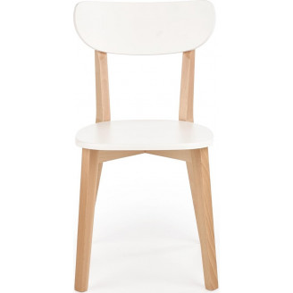 Krzesło drewniane Buggi białe Halmar | Skandynawski design