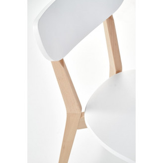 Krzesło drewniane Buggi białe Halmar | Skandynawski design