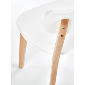 Krzesło drewniane Buggi białe Halmar | Skandynawski design