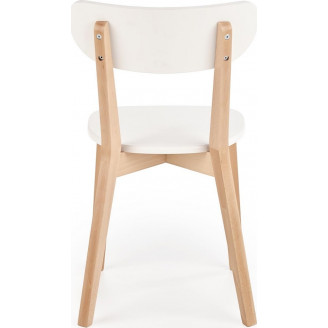 Krzesło drewniane Buggi białe Halmar | Skandynawski design