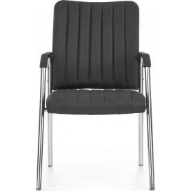 Krzesło biurowe z ekoskóry VIGOR czarne Halmar 2