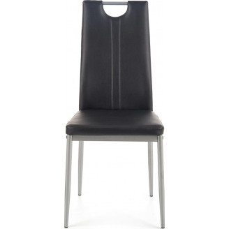 Krzesło nowoczesne z ekoskóry K202 czarne Halmar