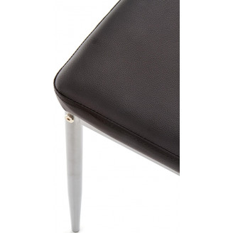 Krzesło nowoczesne z ekoskóry K202 czarne Halmar