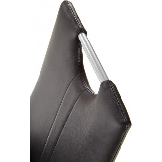 Krzesło nowoczesne z ekoskóry K202 czarne Halmar