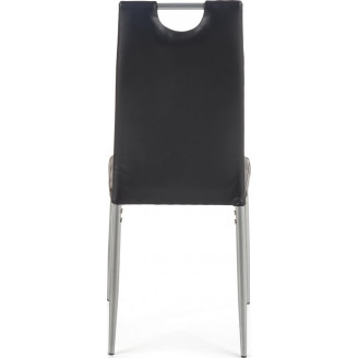 Krzesło nowoczesne z ekoskóry K202 czarne Halmar