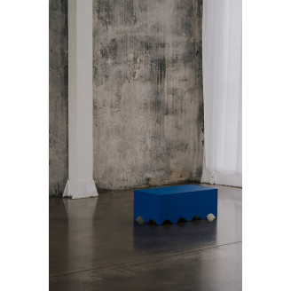Stolik metalowy designerskie Object079 80x40cm niebieski NG Design
