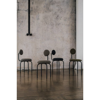 Krzesło tapicerowane designerskie Object077 toffee boulce NG Design