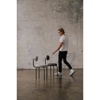 Krzesło tapicerowane designerskie Object077 champagne boulce NG Design