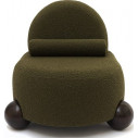 Fotel tapicerowany designerski Object076 olive green boucle NG Design