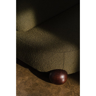 Fotel tapicerowany designerski Object076 olive green boucle NG Design