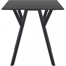Stół kwadratowy Max 70x70cm czarny Siesta