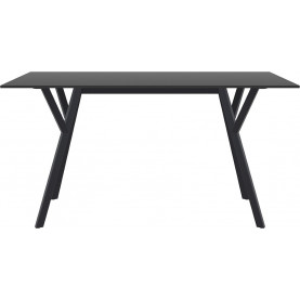 Stół prostokątny Max 140x80cm czarny Siesta 2