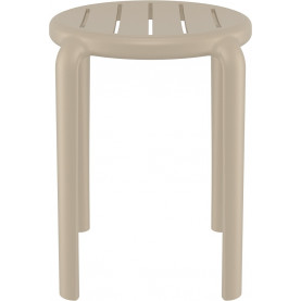 Taboret z tworzywa Tom 45cm kawowy Siesta 2