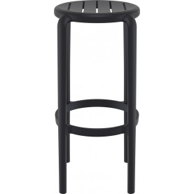 Stołek barowy z tworzywa Tom Bar 75cm czarny Siesta 2
