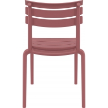 Krzesło plastikowe ogrodowe Helen różowo-czerwone Siesta