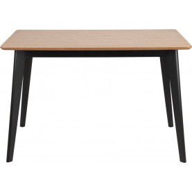 Stół prostokątny loft Roxby 120x80cm naturalny/czarny Actona 2