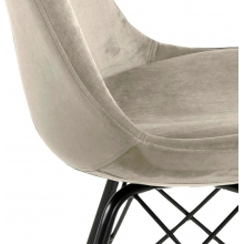 Krzesło welurowe Eris VIC piaskowe Actona
