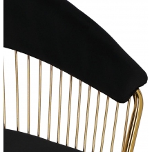 Krzesło Feeny Velvet czarne Intesi