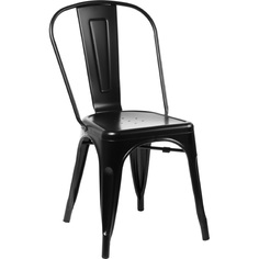 Designerskie Krzesło metalowe Paris czarne D2.Design do kuchni i jadalni.