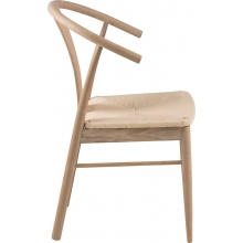 Krzesło drewniane boho Janik dąb naturalny/plecionka Actona