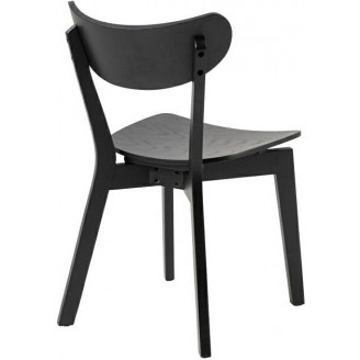 Krzesło drewniane Roxby czarne Actona - Stylowy Design