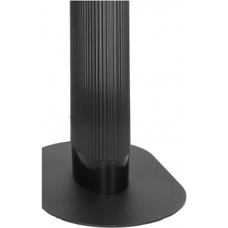 Stół owalny z ryflowaną nogą Maxim 120x70cm biały / czarny Intesi