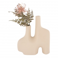 Wazon ceramiczny boho / japandi Sand beżowy Intesi