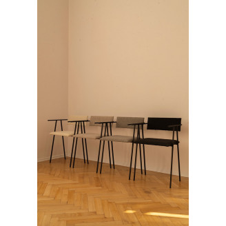 Krzesło designerskie tapicerowane Object058 Boucle taupe NG Design