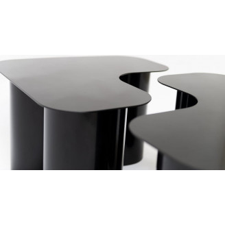 Stolik kawowy designerski Object069 Couple 60x35cm czarny mat NG Design