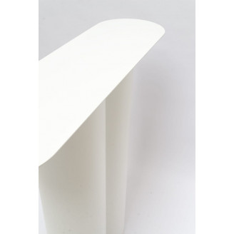Konsola metalowa z owalnym blatem Object096 100x27cm ecru NG Design