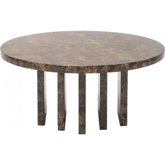 Stolik marmurowy okrągły Object091 100cm brązowy marmur NG Design