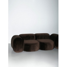 Sofa modułowa designerska Object085 220cm brązowa NG Design