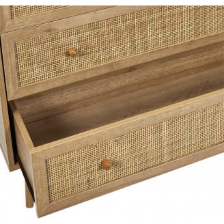 Komoda z szufladami na nóżkach boho Bali 90x39cm Intesi
