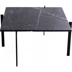 Stolik kwadratowy marmurowy Object019 77 czarny NG Design do salonu 2