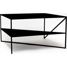 Stolik kwadratowy industrialny Object034 czarny NG Design do salonu