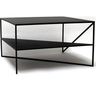 Stolik kwadratowy industrialny Object034 czarny NG Design do salonu