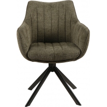 Krzesło tapicerowane obrotowe Azalia Brego 77 oliwkowy / czarny Signal