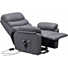 Fotel rozkładany z funkcją masażu Hektor szary Signal