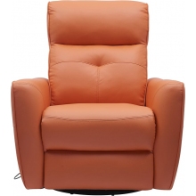 Fotel rozkładany z funkcją masażu Helios pomarańczowy Signal