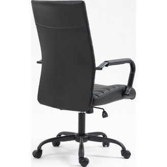 Fotel gabinetowy z ekoskóry Q-306 czarny Signal